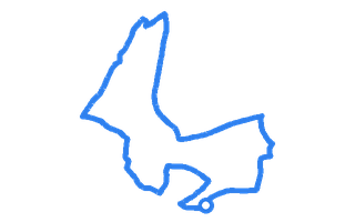 Route shape for Route 4 at Huddersfield DTC