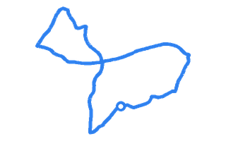 Route shape for Route 9 at Huddersfield DTC