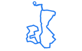 Route shape for Route 2 at Hull DTC