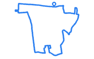 Route shape for Route 4 at Hull DTC