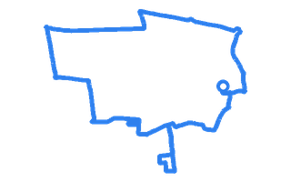 Route shape for Route 5 at Hull DTC