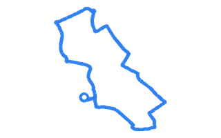 Route shape for Route 14 at Hull DTC