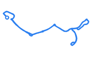 Route shape for Route 8 at Inverness (Longman Drive) DTC