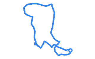 Route shape for Route 2 at Ipswich DTC