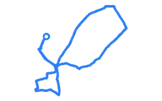 Route shape for Route 5 at Isle of Wight DTC (Newport)