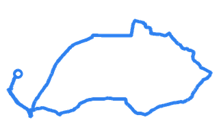 Route shape for Route 7 at Isle of Wight DTC (Newport)