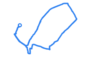 Route shape for Route 9 at Isle of Wight DTC (Newport)