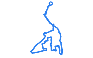 Route shape for Route 10 at Isle of Wight DTC (Newport)