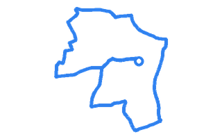 Route shape for Route 6 at Isleworth (Fleming Way) DTC