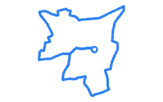 Route shape for Route 8 at Isleworth (Fleming Way) DTC