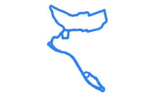 Route shape for Route 4 at Kettering DTC