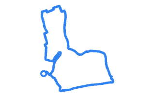 Route shape for Route 8 at Kettering DTC