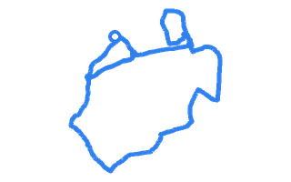 Route shape for Route 16 (NEW) at Kettering DTC