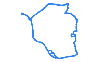 Route shape for Route 17 (NEW) at Kettering DTC