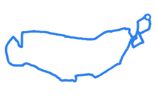 Route shape for Route 2 (NEW) at Kirkcaldy DTC