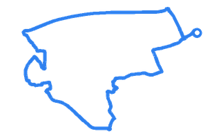 Route shape for Route 4 at Kirkcaldy DTC