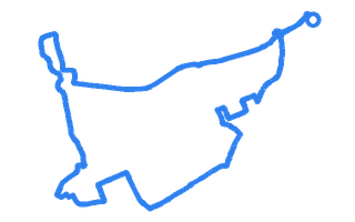 Route shape for Route 5 at Kirkcaldy DTC