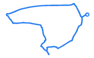 Route shape for Route 20 (NEW) at Kirkcaldy DTC