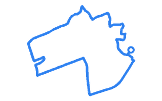 Route shape for Route 18 at Knaresborough DTC
