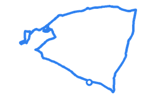 Route shape for Route 3 at Lanark DTC