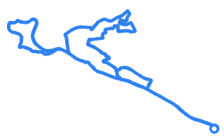 Route shape for Route 6 at Lanark DTC