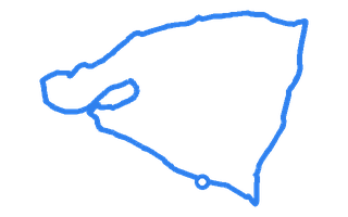Route shape for Route 13 at Lanark DTC