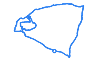 Route shape for Route 14 at Lanark DTC