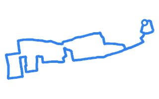 Route shape for Route 13 at Lancing DTC