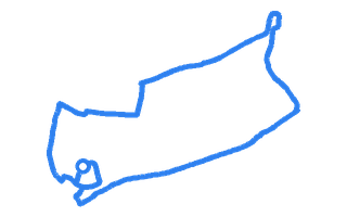 Route shape for Route 14 at Lancing DTC