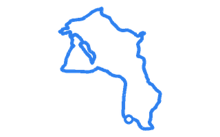 Route shape for Route 2 at Launceston DTC