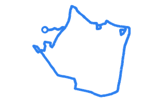 Route shape for Route 2 at Lee On The Solent DTC