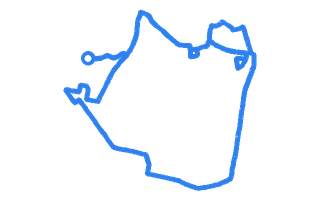 Route shape for Route 8 at Lee On The Solent DTC