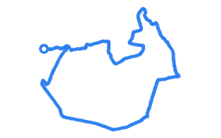 Route shape for Route 9 at Lee On The Solent DTC