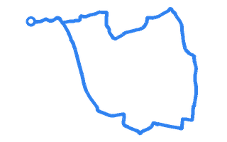 Route shape for Route 12 at Lee On The Solent DTC