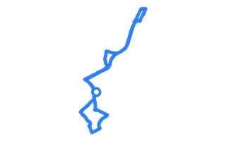 Route shape for Route 8 at Leeds Fearnville DTC