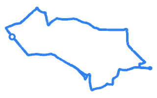 Route shape for Route 2 at Leeds (Harehills) DTC