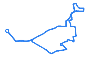 Route shape for Route 4 at Leeds (Harehills) DTC