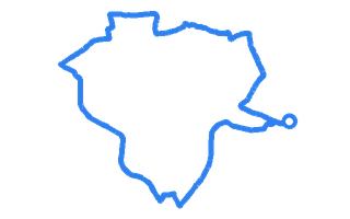 Route shape for Route 4 at Leeds (Heckmondwike) DTC