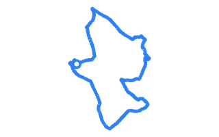 Route shape for Route 12 at Leeds (Heckmondwike) DTC