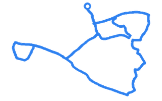 Route shape for Route 4 at Leeds (Horsforth) DTC