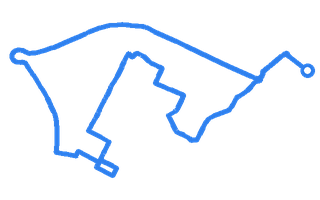 Route shape for Route 3 at Leicester (Cannock Street) DTC