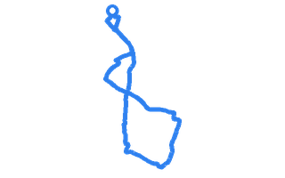 Route shape for Route 12 (NEW) at Leicester (Cannock Street) DTC