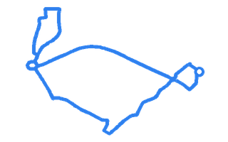 Route shape for Route 13 at Leicester (Cannock Street) DTC