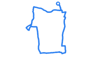 Route shape for Route 2 at Leicester (Wigston) DTC