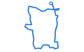 Route shape for Route 8 (NEW) at Leicester (Wigston) DTC