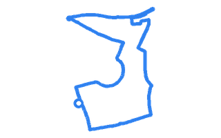 Route shape for Route 12 at Leicester (Wigston) DTC