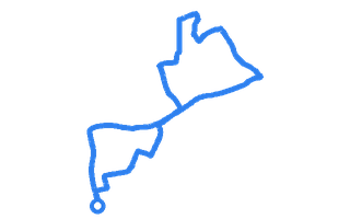 Route shape for Route 13 at Leicester (Wigston) DTC