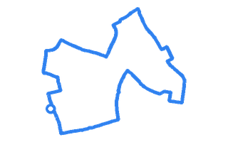 Route shape for Route 14 at Leicester (Wigston) DTC