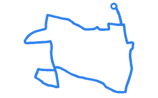 Route shape for Route 17 (NEW) at Leicester (Wigston) DTC