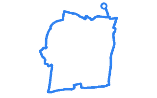 Route shape for Route 18 (NEW) at Leicester (Wigston) DTC